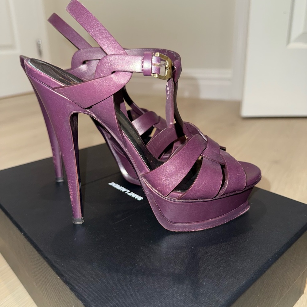 Saint Laurent Tribute Platform Sandals - Picture 4 of 6